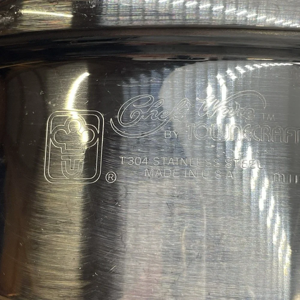 Vtg Chef's Ware Townecraft Saucepan 1.5 Quart 8 1/2